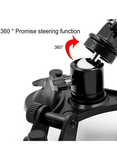 Low Angle Triangle Suction Cup Holder Black
