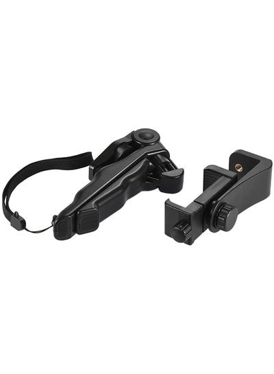 Mini Tabletop Tripod Stand With Universal Smartphone Clip Holder Black