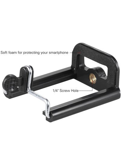 Adjustable Mini Tripod Ball Head Phone Holder Black