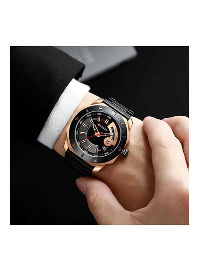 ساعة يد تناظرية مصنوعة من خليط معدني J4630-3 للرجال