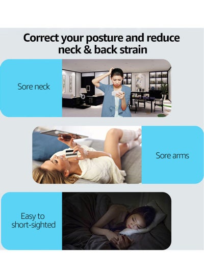 Foldable Non Slip Adjustable Mobile Phone Holder White