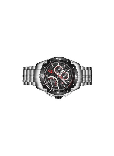 ساعة يد رجالية ستانلس ستيل أنالوج NF9183 S/B - 46 ملم - فضي