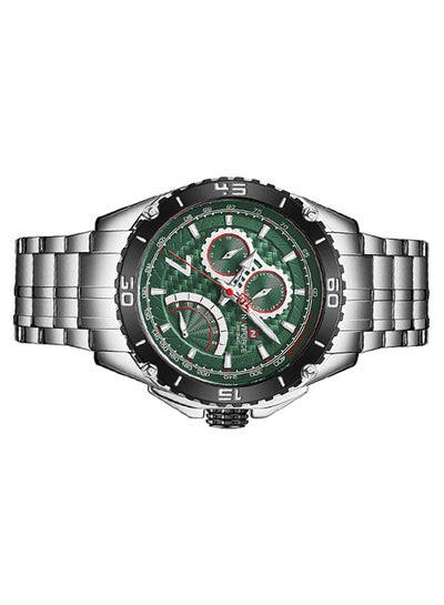 ساعة يد رجالية ستانلس ستيل أنالوج NF9183 S/GN - 46 ملم - فضي