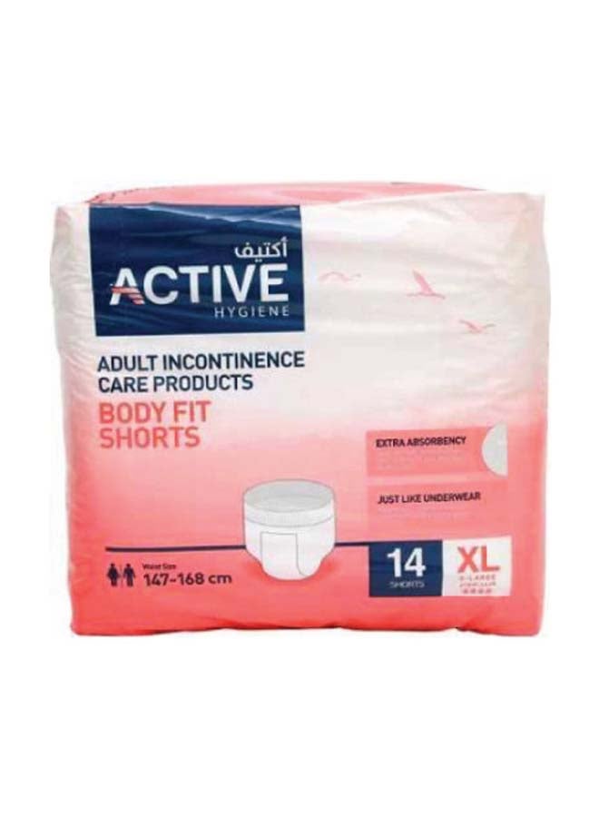 Active Adult Diaper Pants Extra-Large 14 Pieces, Waist Size 147-168 cm