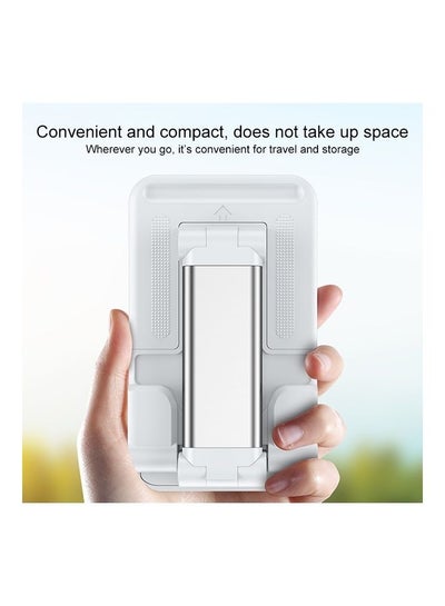 Foldable Mobile Tablets Stand Holder White