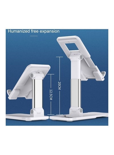 Foldable Mobile Tablets Stand Holder White