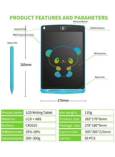 تابلت محمول للكتابة اليدوية بشاشة LCD ملونة كاملة مقاس 10 بوصة للأطفال