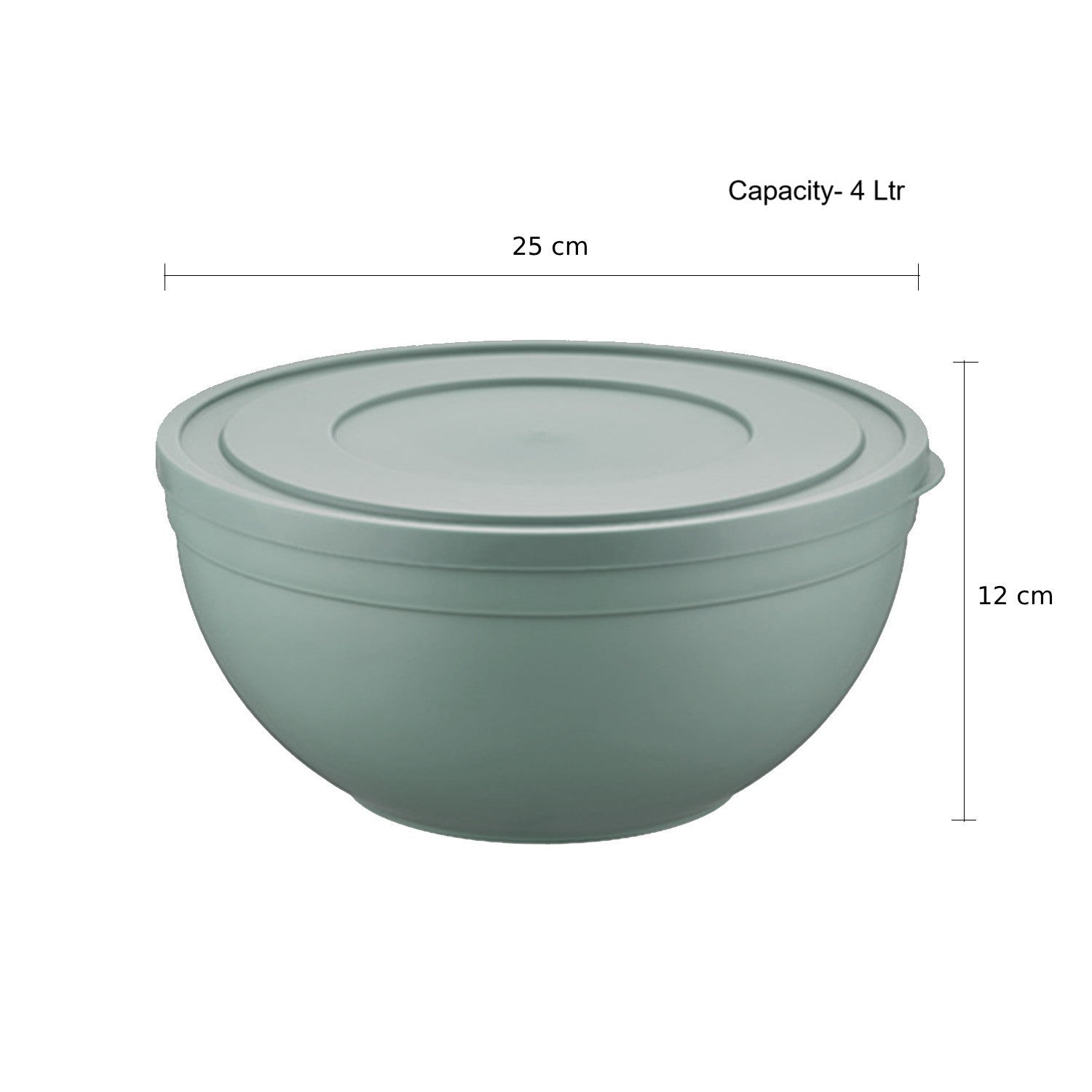Sandy Frosted Bowl with Lid (Large, 4 Liters)