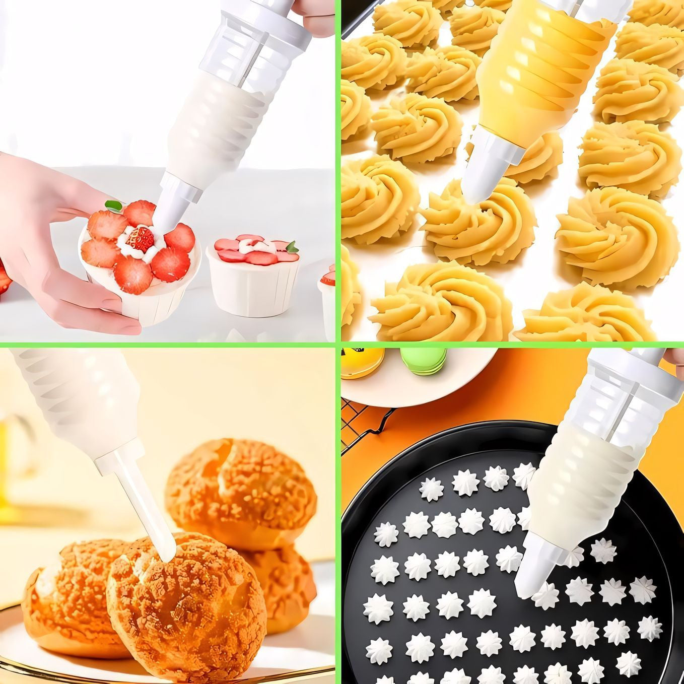 Cream Injector Pump 9 Piece Set