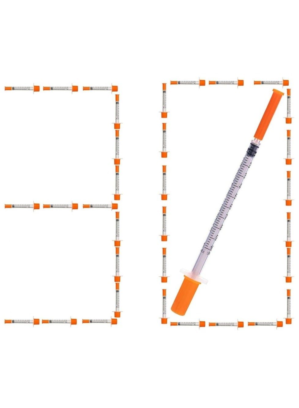 SKYLINE Insulin 1ml Syringe 31Gx6mm 30 PCS