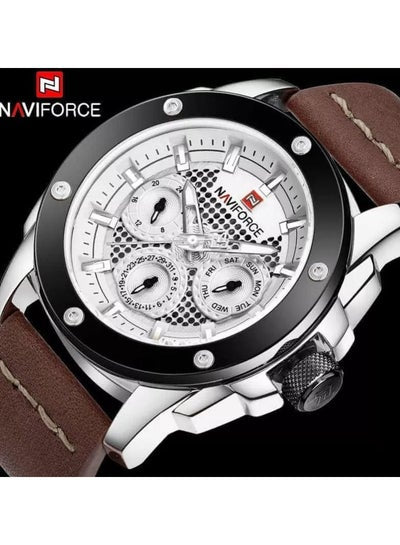 NAVIFORCE 9116 New Luxury Brand Waterproof Quartz Watch Men Military Leather Sports Watches Man 24 Hours Date Clock Religion Masculine