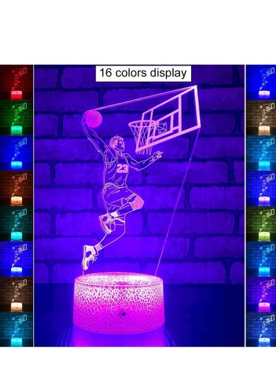 Basketball Gifts for Boys Basketball Lights Gifts with Remote & Smart Touch 16 Colors + 7 Colors Changing Dimmable Basketball Toys as Birthday for Boys