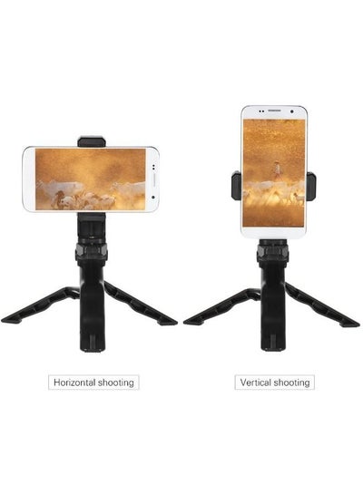 Tripod Stand Handheld Grip Stabilizer with Adjustable Smartphone Clip Holder