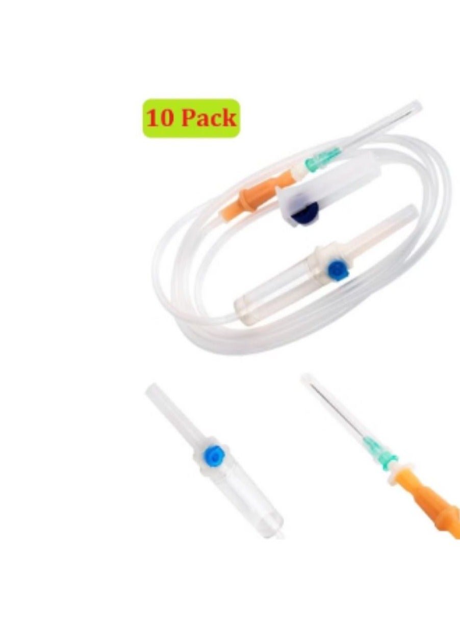 SKYLINE Disposable Infusion IV Set (Pack of 10 Pieces)