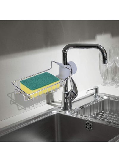Faucet Shelf Stainless Steel Kitchen Storage Rack - Silver