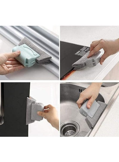 2 Pieces Hand-held Groove Gap Cleaning Tools Door Window Track Kitchen Cleaning Brushes Multipurpose Household Cleaning Tool