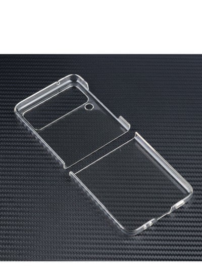 Samsung Galaxy Z Flip 4 Clear Case Premium Thin Transparent Hard PC with Non-Slip Grip Protective Cover for Z Flip 4