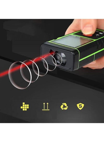 مقياس مسافات ليزر رقمي 60 متر مستشعر زاوية إلكتروني محدد المدى بالليزر