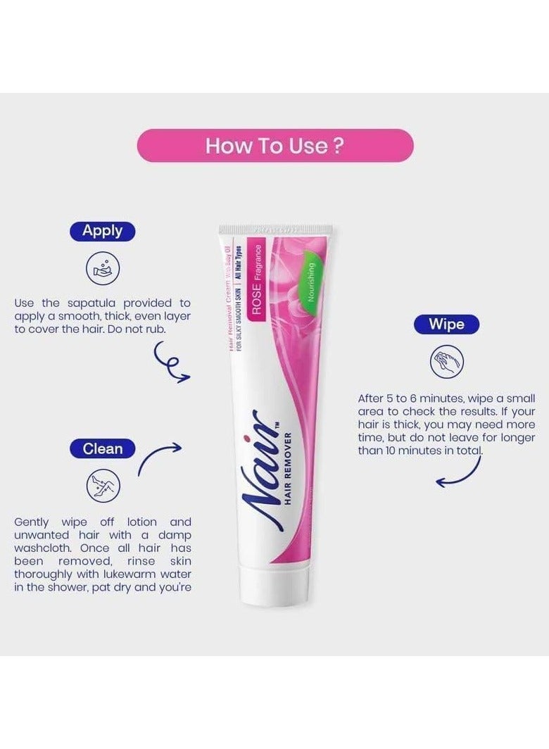 NAIR HAIR REMOVAL CREAM ROSE 110ML