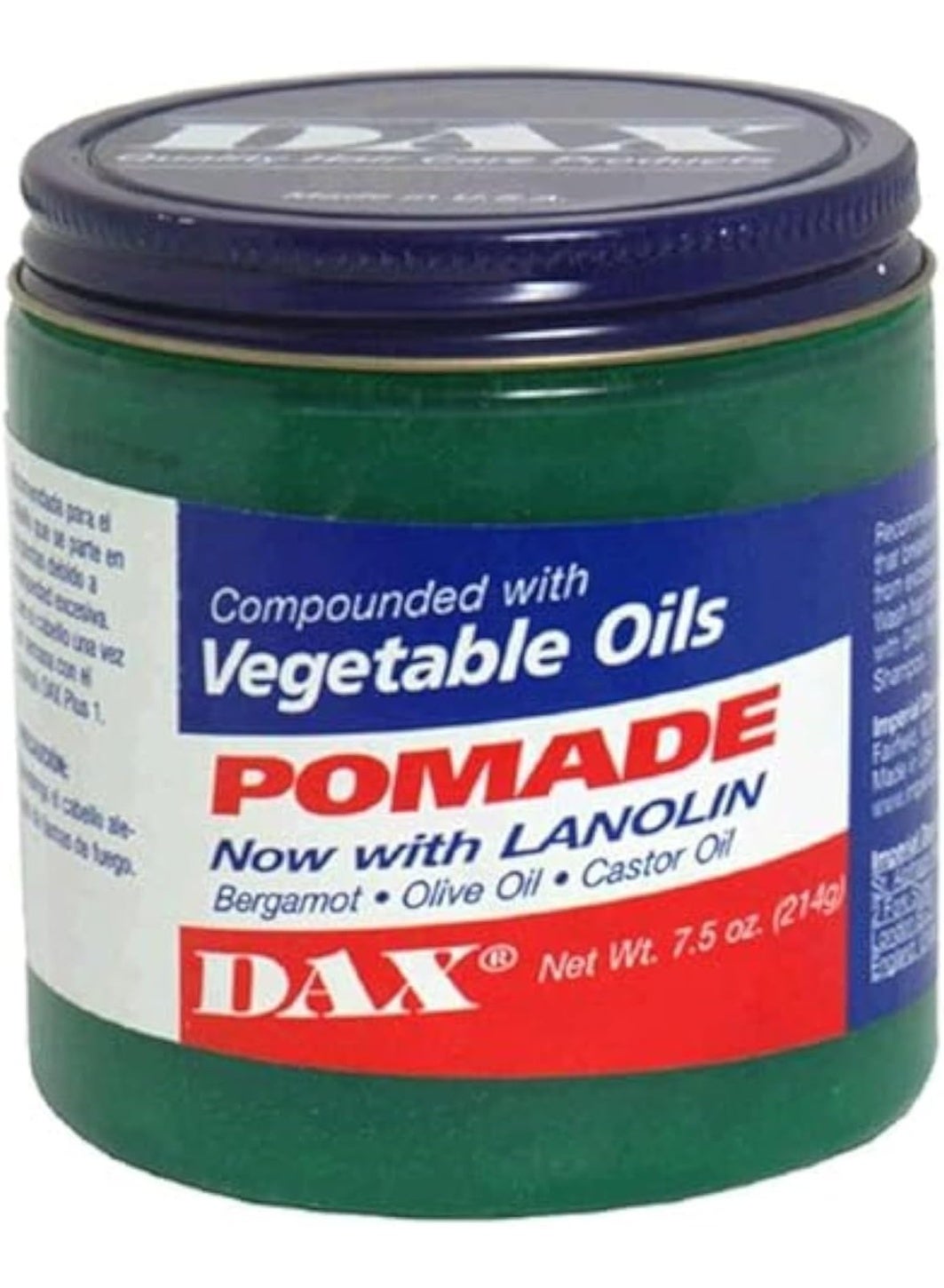 DAX Pomade Compounded With Vegetable Oils Jars 397G