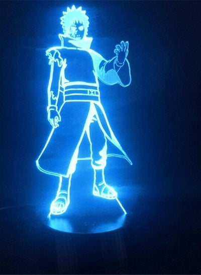 متعدد الألوان 3D الوهم مصباح أدى ضوء الليل ناروتو اوتشيها حزام التربة للبنين غرفة الاطفال ديكور الجدول مصباح أفضل هدايا عيد ميلاد للأطفال