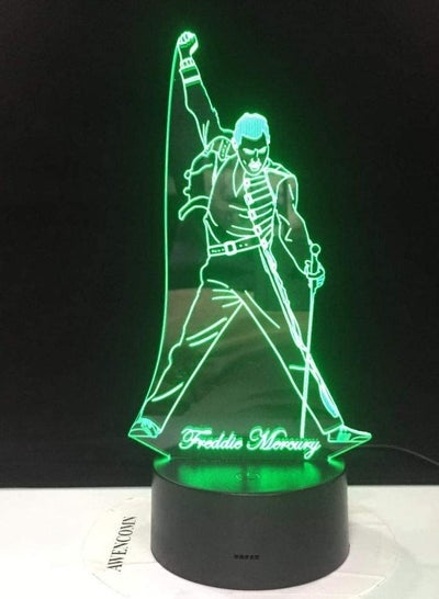 3D Led Lamp Night Light Touch Sensor Baby Kids Nightlight for Office Room Decorative Lamp Freddie Mercury Queen