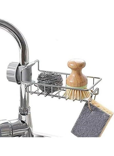 Faucet Shelf Stainless Steel Kitchen Storage Rack - Silver