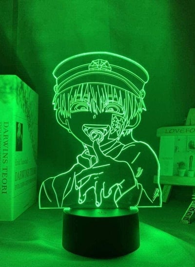 3D Night Light Illusion Led Lamps Decor lamp for Kids 3D Lamp Anime Toilet Bound Hanako Kun LED Night Light for Room Decor Nightlight Birthday Gift Toilet Bound Hanako Kun Night Lamp