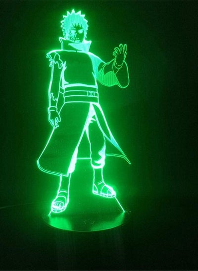 متعدد الألوان 3D الوهم مصباح أدى ضوء الليل ناروتو اوتشيها حزام التربة للبنين غرفة الاطفال ديكور الجدول مصباح أفضل هدايا عيد ميلاد للأطفال