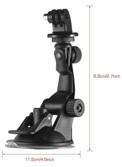 ملحقات كاميرا الحركة مع قاعدة تثبيت للسيارة مع محول ثلاثي القوائم متوافق مع GoPro