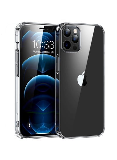 جراب iPhone 13 Pro شفاف عالي الجودة من مادة TPU لهاتف iPhone 13 Pro مضاد للخدش ومقاوم للصدمات مقاس 6.1 بوصة