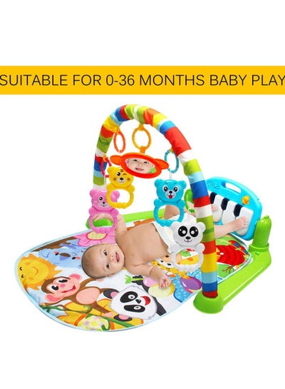 بساط لعب للأطفال الصغار، بطانية رياضية، دواسة البيانو، إطار للياقة البدنية مع الموسيقى