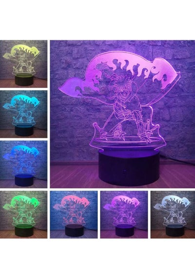 Naruto Night Light 7 Color Changing LED Bedside Lighting Namikaze Minato Model Desk lamp Home Decor Bulbing Teen Xmas Bulb (Namikaze Minato )