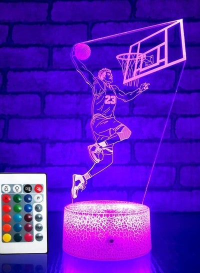 Basketball Gifts for Boys Basketball Lights Gifts with Remote & Smart Touch 16 Colors + 7 Colors Changing Dimmable Basketball Toys as Birthday for Boys