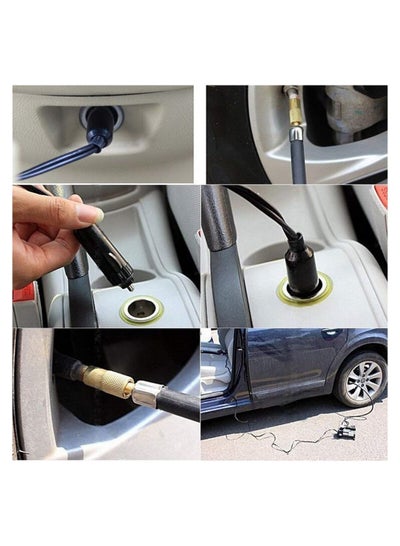 ضاغط هواء بأسطوانة واحدة، مضخة معدنية شديدة التحمل، منفاخ إطارات محمول، ملف كوبر، 12 فولت تيار مستمر، 150 رطل لكل بوصة مربعة، تدفق هواء 35 لتر/الدقيقة