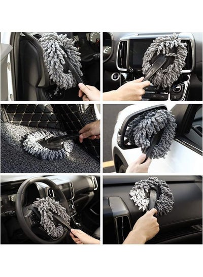 2 Pieces Interior Exterior Cleaning Dusting and Washing Tool for Car Motorcycle Automotive Dashboard Air Vents