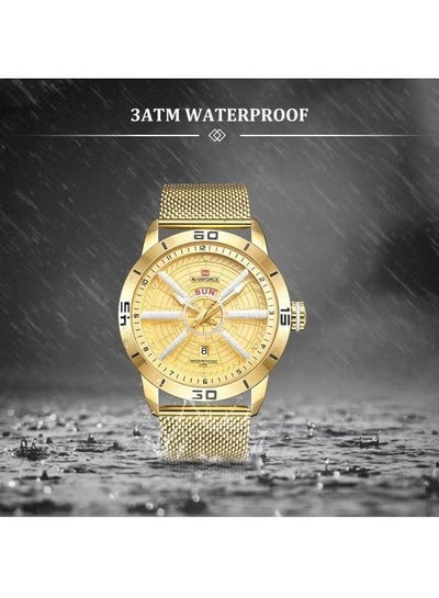 Men's WT-NF-9155-GO Stainless Steel Analog Watch - Gold