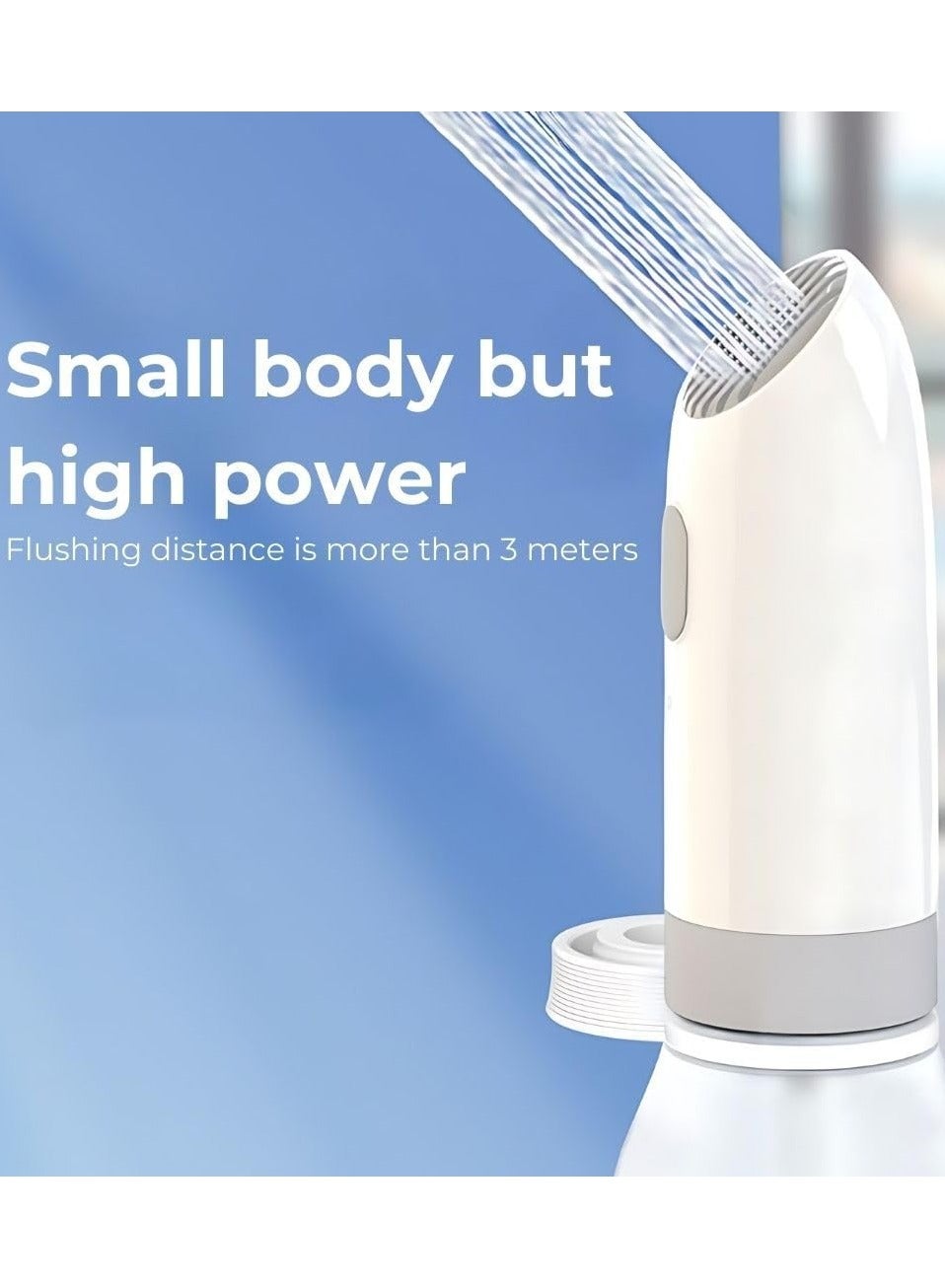 Portable Electric Bidet with 400ml Water Bottle and 3 Nozzles for Adjustable Spray Patterns, Featuring One-Touch Controls for Easy Operation, Ideal Personal Hygiene Sprayer for Home, Office and Outdoor Use