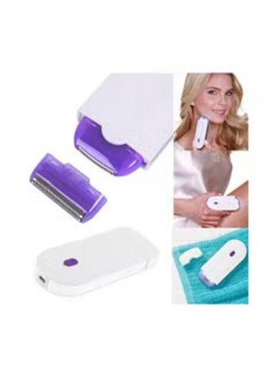 Laser Rechargeable Epilator Remover Smooth Touch Hair Removal Instant Pain Free Razor Sensor- Light Technology Hair Remove White/Purple