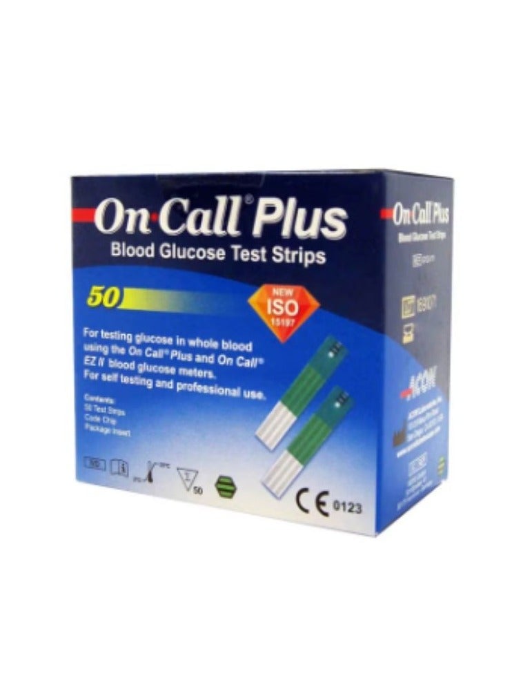 On call plus 50-Piece Blood Glucose Test Strips