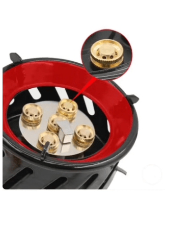 Portable Outdoor Stove Windproof Strong Fire Stove Head with Storage Bag
