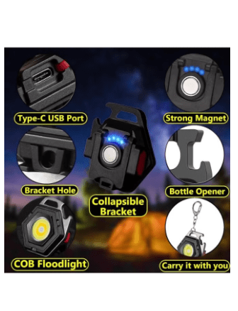 Small Mini LED Light-emitting Small Flashlight Keychain Light Strong Portable Light Flashlight Ultra-light W5131