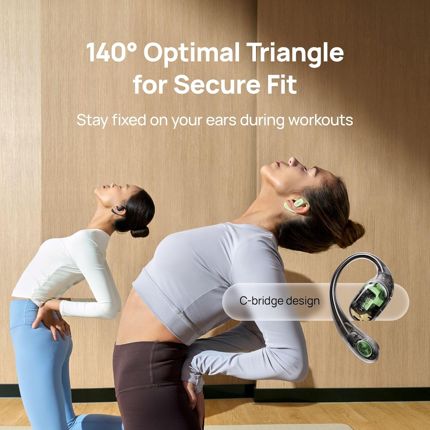 HUAWEI FreeArc Open-Ear Earbuds, Bluetooth Earphones with Sterling Sound, Secure Fit and Comfort, IP57 Water Resistance, 28 Hours Playtime, Sports Earphones, iOS, Android, Windows, Grey