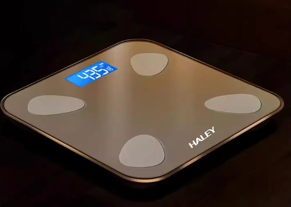 Weight Scale, 180 Kg Human body scale,LED Display,Tempered Glass,Body Fat Scale,Wireless Digital Bathroom Scale,2 Years Warranty.HY-5001 (white)