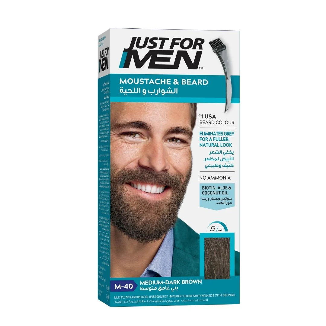 JUST FOR MEN MOS/BEA NATU MED BROWN