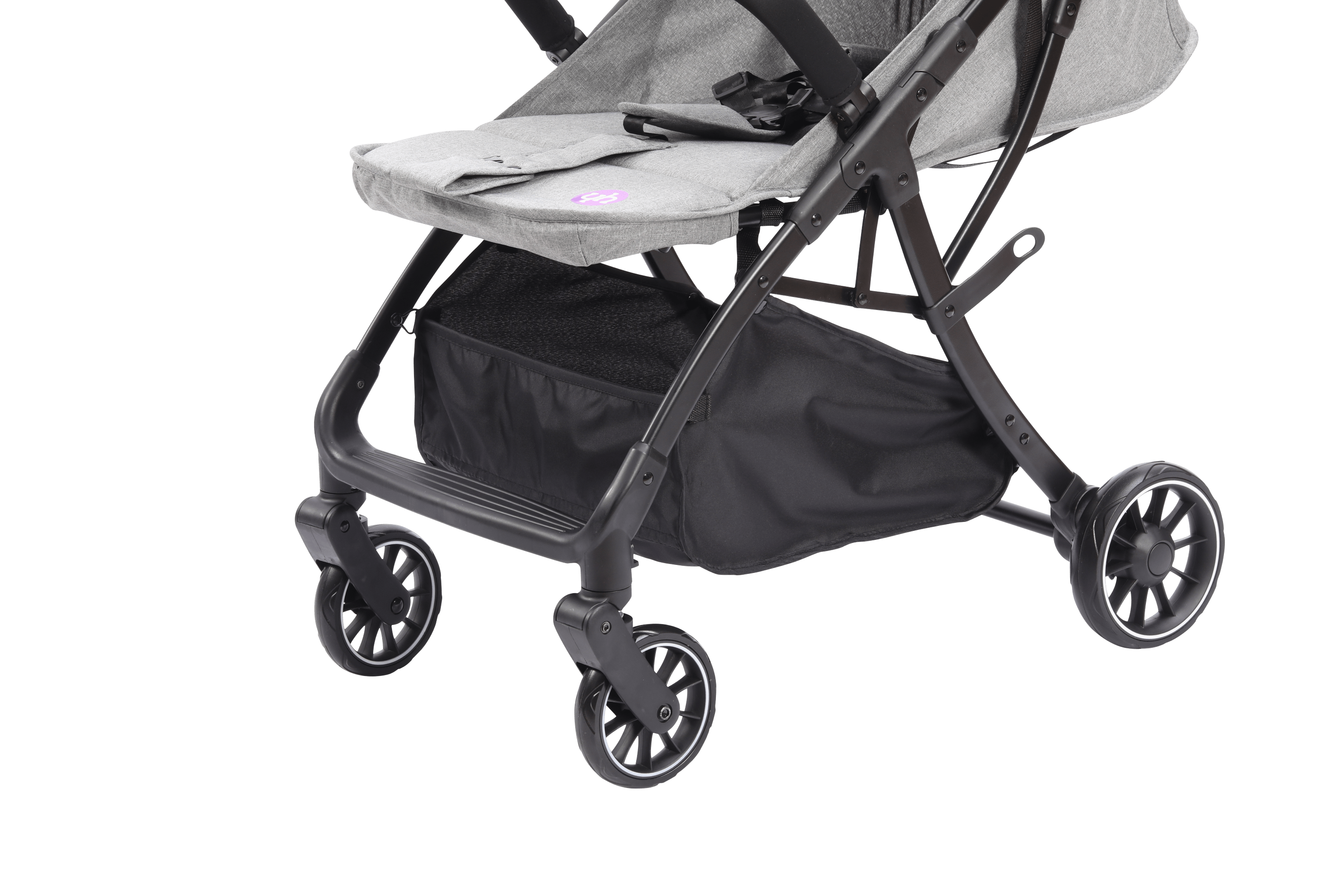 عربة أطفال هابابي بريميون كابين رمادي فاتح Y1G