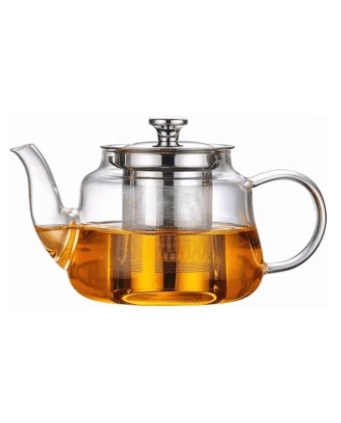 800ml Glass Teapot with Removable Stainless Steel Infuser Borosilicate Glass Tea Kettle ZH-800ml