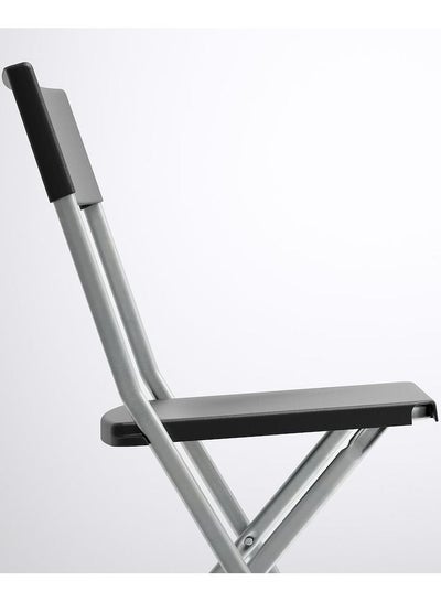 كرسي فردي لغرفة المعيشة قابل للطي للمنزل والمكتب داخلي من الفولاذ المقاوم للصدأ والبلاستيك