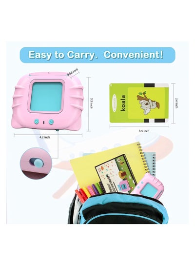 تعلم الألعاب التعليمية للأطفال جهاز ما قبل المدرسة مع 112 بطاقة فلاش للأطفال الصغار