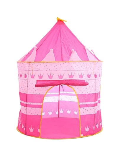 High-Quality, Portable And Foldable Castle Tent House For Toddlers, Pink 105x105x135cm